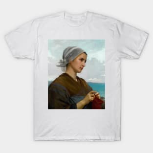 Tricoteuse Bretonne by William-Adolphe Bouguereau T-Shirt